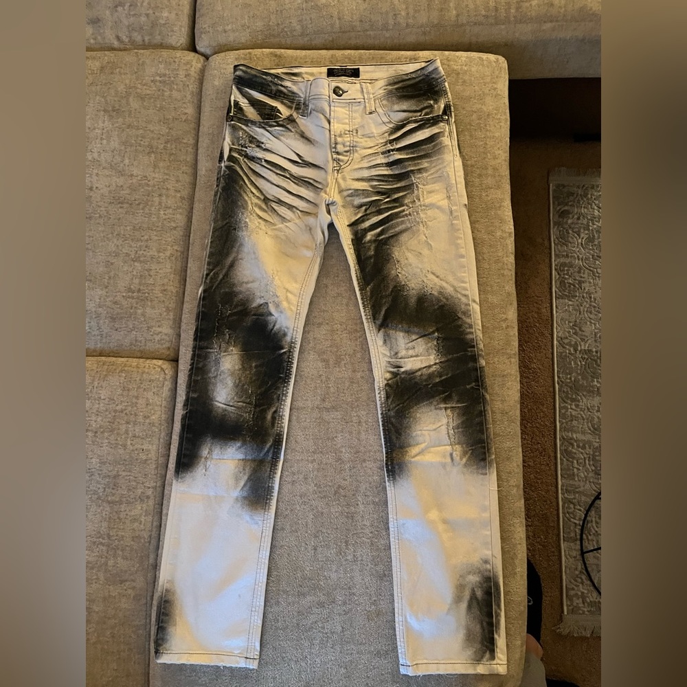 Mens Stone Washed Jeans